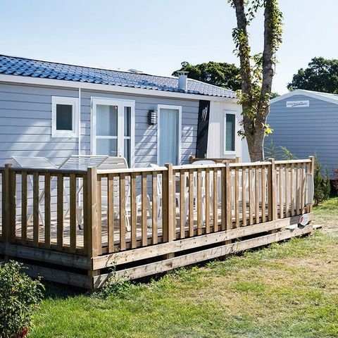 Mobilheim 4 Personen - Mobilheim | Comfort Plus | 2 Zi. | 4 Pers. | Überdachte Terrasse | TV