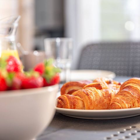 Mobilheim 6 Personen - Premium | 3 Schlafz. | 6 Pers. | Erhöhte Terrasse | Klimaanlage | TV