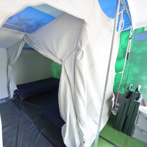 Bungalowzelt 6 Personen - Luxuszelt BT, 2 Kabinen ohne Sanitäranlagen