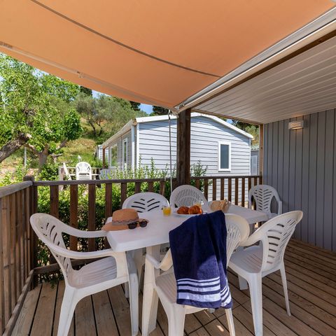 Mobilheim 6 Personen - Mobilheim | Comfort | 2 Zi. | 4/6 Pers. | Einfache Terrasse | Klim.