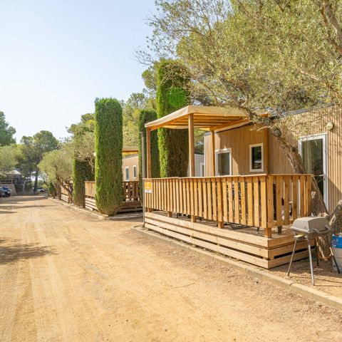 Mobilheim 6 personen - Premium | 3 Schlafz. | 6 Pers. | Erhöhte Terrasse | Klimaanlage