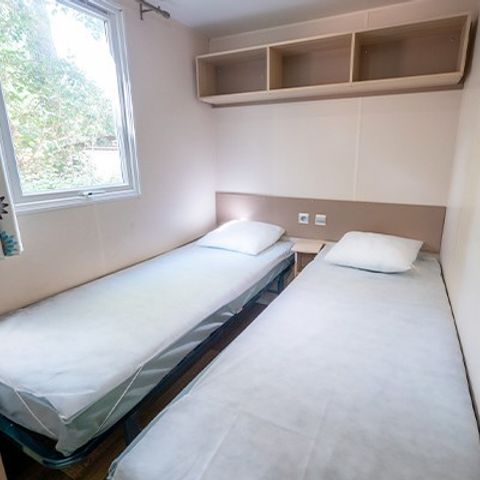 Mobilheim 6 personen - Mobilheim | Premium | 3 Zi. | 6 Pers. | Terrasse Lounge | 2 Bäder | Klima.