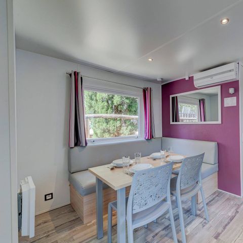Mobilheim 4 Personen - Premium | 2 Zi. | 4 Pers. | Einzelne Terrasse | 1 Bad | Klimaanlage
