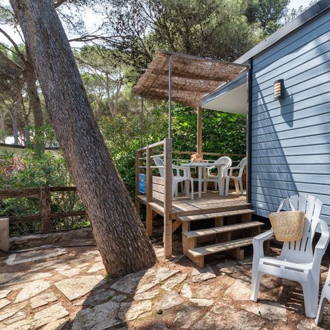 Mobilheim 4 Personen - Premium | 2 Zi. | 4 Pers. | Einzelne Terrasse | 1 Bad | Klimaanlage