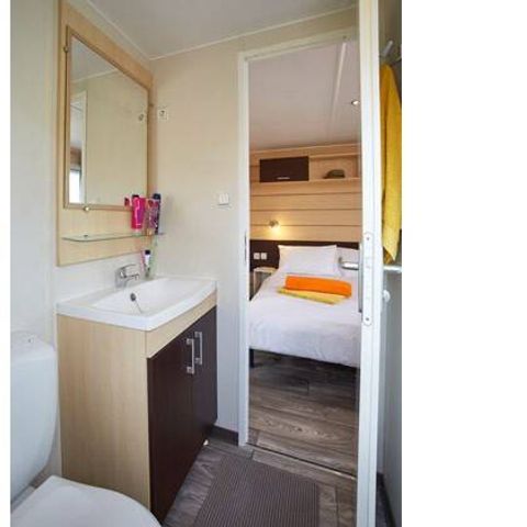 Mobilheim 6 personen - Mobilheim | Classic | 3 Schlafz. | 6 Pers. | Erhöhte, nicht überdachte Terrasse | Clim.