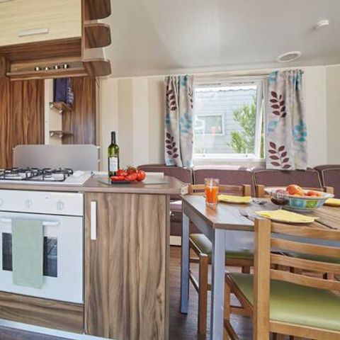 Mobilheim 6 personen - Mobilheim | Classic | 3 Schlafz. | 6 Pers. | Erhöhte, nicht überdachte Terrasse | Clim.