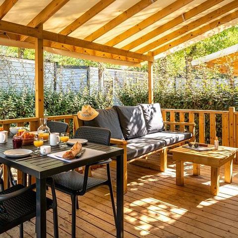 Mobilheim 4 Personen - Mobilheim | Premium | 2 Zi. | 4 Pers. | Terrasse Lounge | Clim.