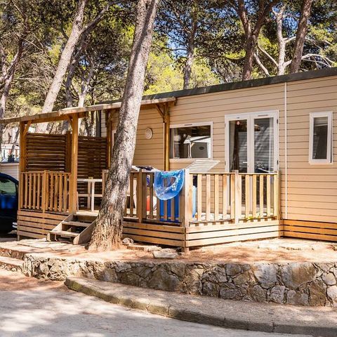 Mobilheim 6 Personen - Mobilheim | Premium | 3 Schlafz. | 6 Pers. | Terrasse Lounge | Clim.