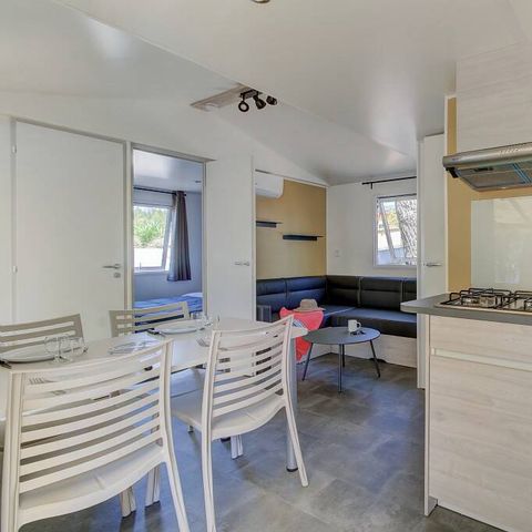 Mobilheim 6 Personen - Mobilheim | Premium | 3 Schlafz. | 6 Pers. | Terrasse Lounge | Clim.