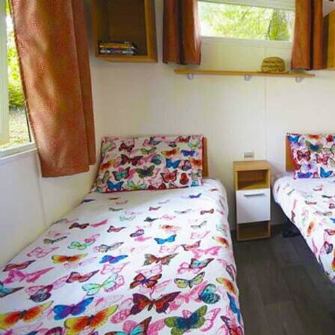 Mobilheim 6 personen - Ultimate | 3 Schlafz. | 6 Pers. | Erhöhte Terrasse | 1 Bad | Klimaanlage
