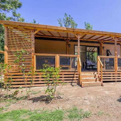 Mobilheim 6 personen - Ultimate | 3 Schlafz. | 6 Pers. | Erhöhte Terrasse | 1 Bad | Klimaanlage