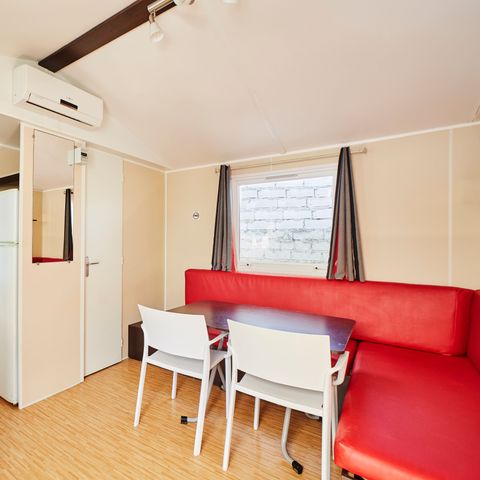 Mobilheim 2 Personen - Olea - 2 Personen inklusive möglich 2 zusätzliche Personen als kostenpflichtige Option, die beim Anbieter gebucht werden muss