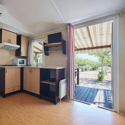 Mobilheim 6 Personen - Mobilheim | Comfort | 3 Zi. | 6 Pers. | Erhöhte Terrasse | Klimaanlage | TV
