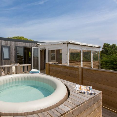 Mobilheim 5 Personen - COTTAGE 5p 2ch PREMIUM JACUZZI