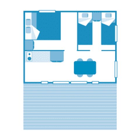 Safarizelt 4 Personen - Lodge 4p 2ch **