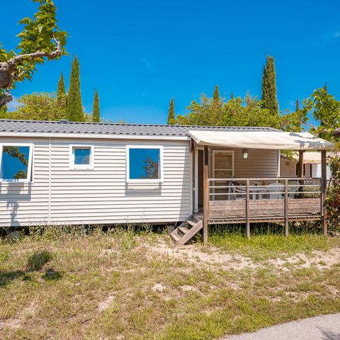 Mobilheim 6 Personen - Comfort | 3 Zi. | 6 Pers. | Erhöhte Terrasse | Clim.