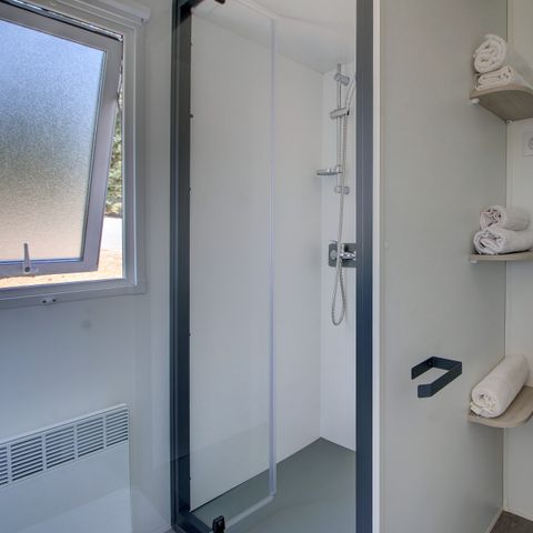 Mobilheim 6 personen - Comfort | 2 Zi. | 4/6 Pers. | Einfache Terrasse | Klim.