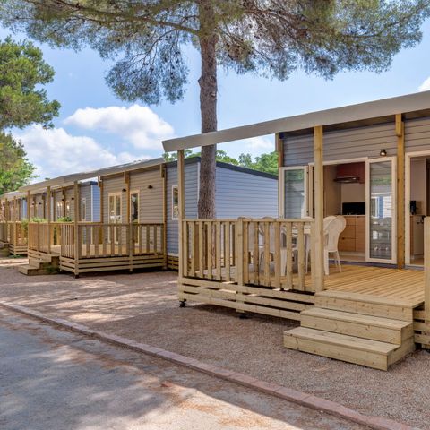 Mobilheim 6 personen - Mobilheim | Premium Azure | 2 Zi. | 4/6 Pers. | Hochterrasse | Klim.