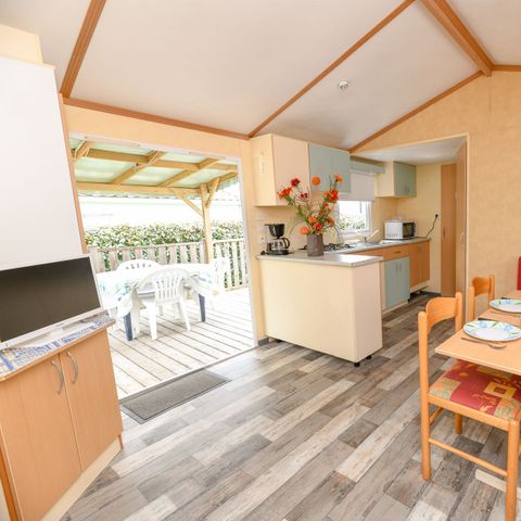 Mobilheim 6 Personen - Aqua 2 Zimmer 4/6 Personen Halboffene Terrasse