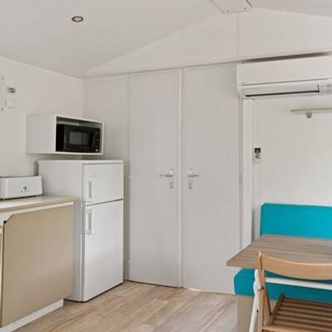 Mobilheim 6 Personen - Comfort | 3 Schlafz. | 6 Pers. | Erhöhte Terrasse | Klimaanlage