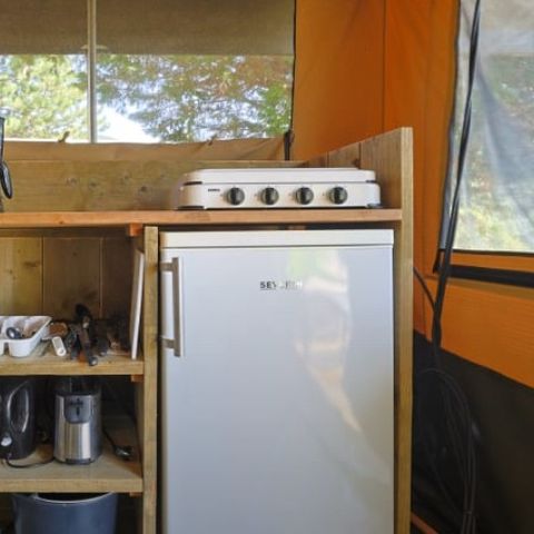 Bungalowzelt 6 Personen - Bungalow Zelt Glamping Tournesol 4+2