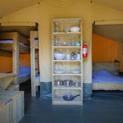 Bungalowzelt 6 Personen - Bungalow Zelt Glamping Tournesol 4+2