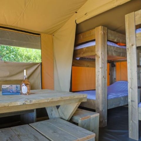 Bungalowzelt 6 Personen - Bungalow Zelt Glamping Tournesol 4+2
