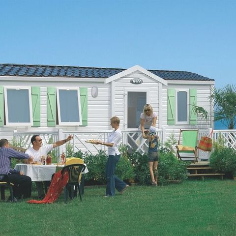Mobilheim 6 Personen - Freizeit 3 Schlafzimmer - TV
