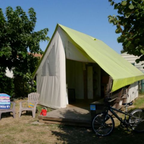 Safarizelt 4 Personen - LODGE SAHARI mit eigenem Sanitärbereich