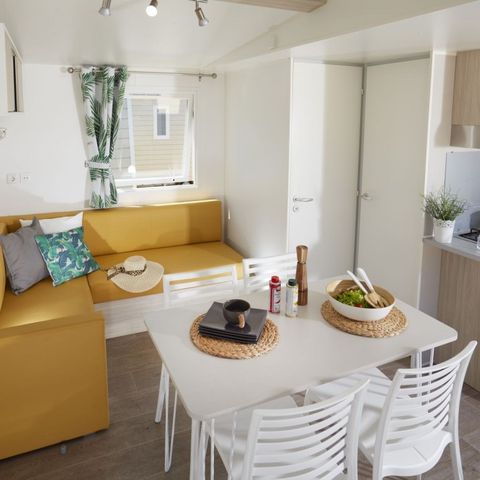 Mobilheim 6 personen - 2 Schlafzimmer - TV + Klima