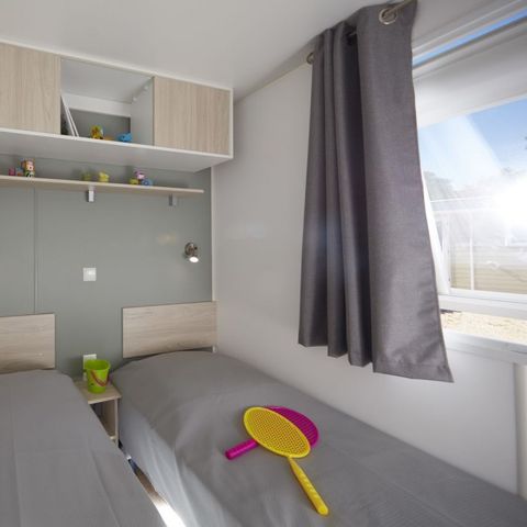 Mobilheim 6 personen - 3 Schlafzimmer - TV + Klima