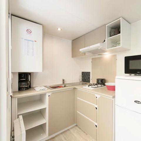 Mobilheim 3 Personen - Mobilheim | Comfort | 1 Zi. | 2/3 Pers. | Erhöhte Terrasse | Klima | TV
