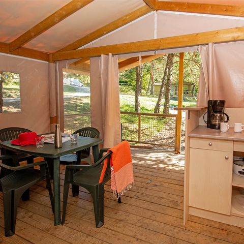 Safarizelt 5 Personen - Lodge ohne Sanitäranlagen