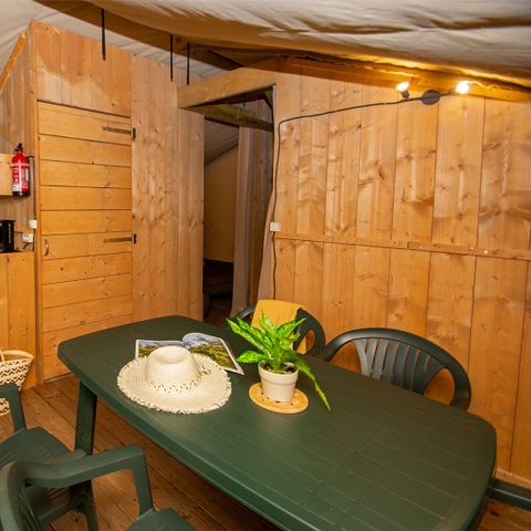 Safarizelt 5 Personen - Premium Lodge-Zelt mit Sanitäranlagen 5 Personen