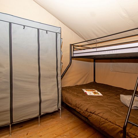 Safarizelt 5 Personen - Premium Lodge-Zelt mit Sanitäranlagen 5 Personen