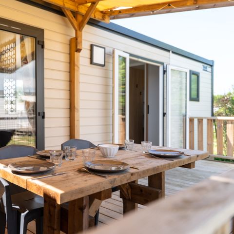 Mobilheim 6 Personen - Premium Klimatisiert 3 Schlafzimmer Samstag