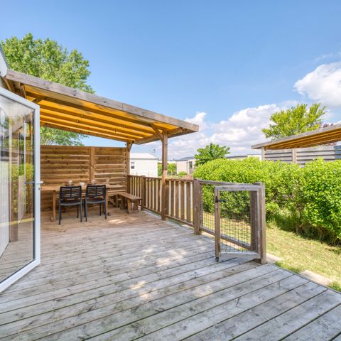 Mobilheim 6 Personen - Premium Klimatisiert 3 Schlafzimmer Samstag