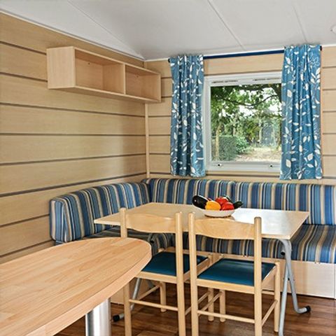 Mobilheim 6 Personen - Comfort XL | 2 Zi. | 4/6 Pers. | Erhöhte Terrasse | Klim.