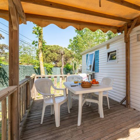 Mobilheim 4 personen - Classic | 2 Schlafz. | 4 Pers. | Erhöhte Terrasse | Klimaanlage