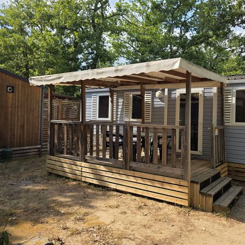 Mobilheim 6 personen - Comfort | 3 Zi. | 6 Pers. | Erhöhte Terrasse | Clim.