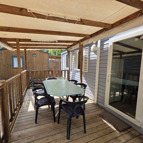 Mobilheim 6 personen - Comfort | 3 Zi. | 6 Pers. | Erhöhte Terrasse | Clim.