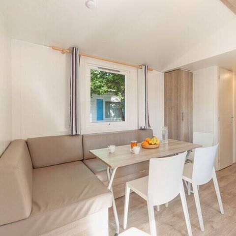 Mobilheim 4 personen - Comfort | 2 Schlafz. | 4 Pers. | Erhöhte Terrasse | Klimaanlage