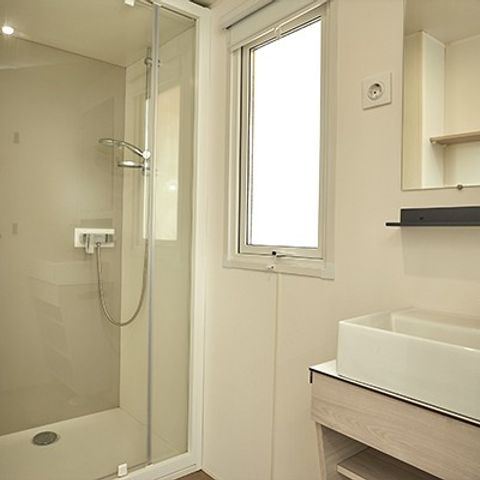 Mobilheim 6 personen - Comfort | 3 Zi. | 6 Pers. | Erhöhte Terrasse | Klimaanlage | TV