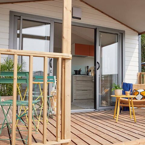 Mobilheim 6 Personen - Mobilheim | Comfort | 2 Zi. | 4/6 Pers. | Einfache Terrasse | Klima | TV