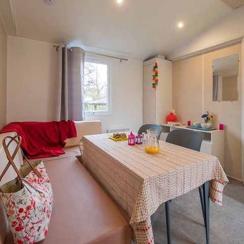 Mobilheim 4 Personen - Comfort | 2 Schlafz. | 4 Pers. | Erhöhte Terrasse