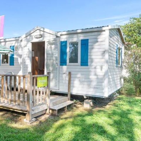 Mobilheim 4 Personen - Comfort | 2 Schlafz. | 4 Pers. | Erhöhte Terrasse