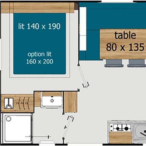 Mobilheim 6 Personen - Ciela Confort - 3 Zimmer