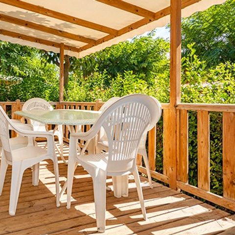 Mobilheim 6 personen - Mobilheim | Classic | 3 Schlafz. | 6 Pers. | Erhöhte Terrasse
