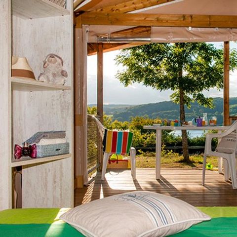 Zelt 5 Personen - Öko-Lodge | 2 Zimmer | Kapazität 4/5 Personen | Ohne Sanitäranlagen