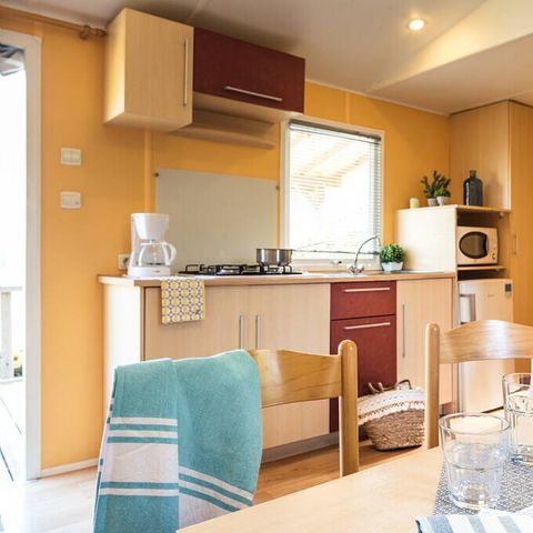 Mobilheim 6 Personen - Classic | 2 Zi. | 4/6 Pers. | Nicht überdachte Hochterrasse
